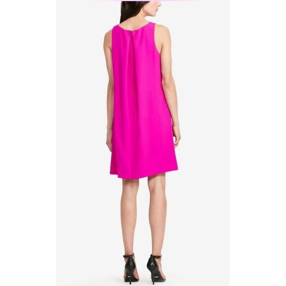 Ralph Lauren Womens Sleeveless Pink Dress 16W Polyester Blend - Picture 2 of 14
